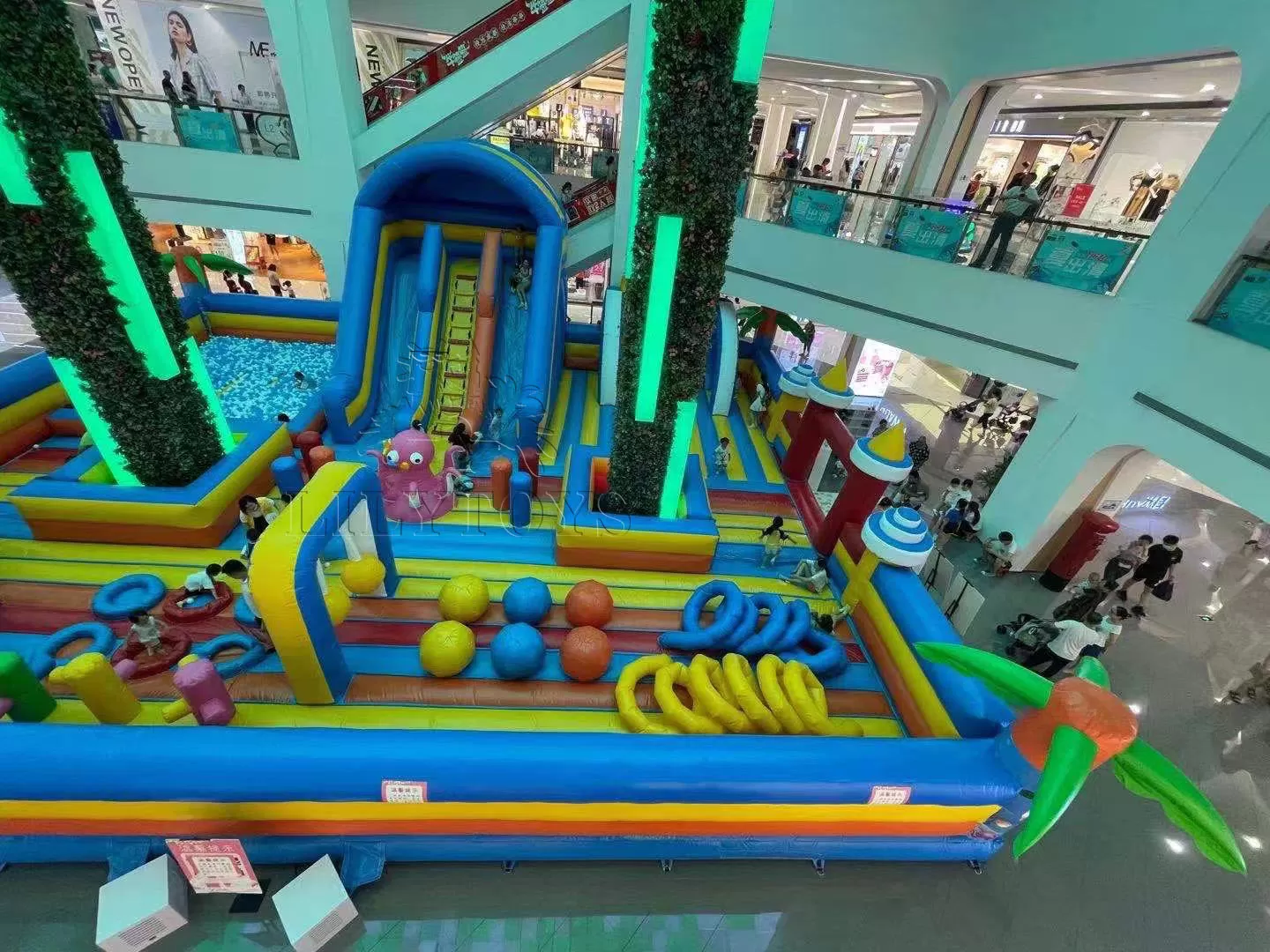 indoor inflatable theme park for shoping mall