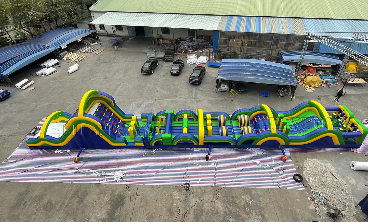 giant commercial inflatable circuit obstacle 5k inflatable obstacle course inflatable for adult