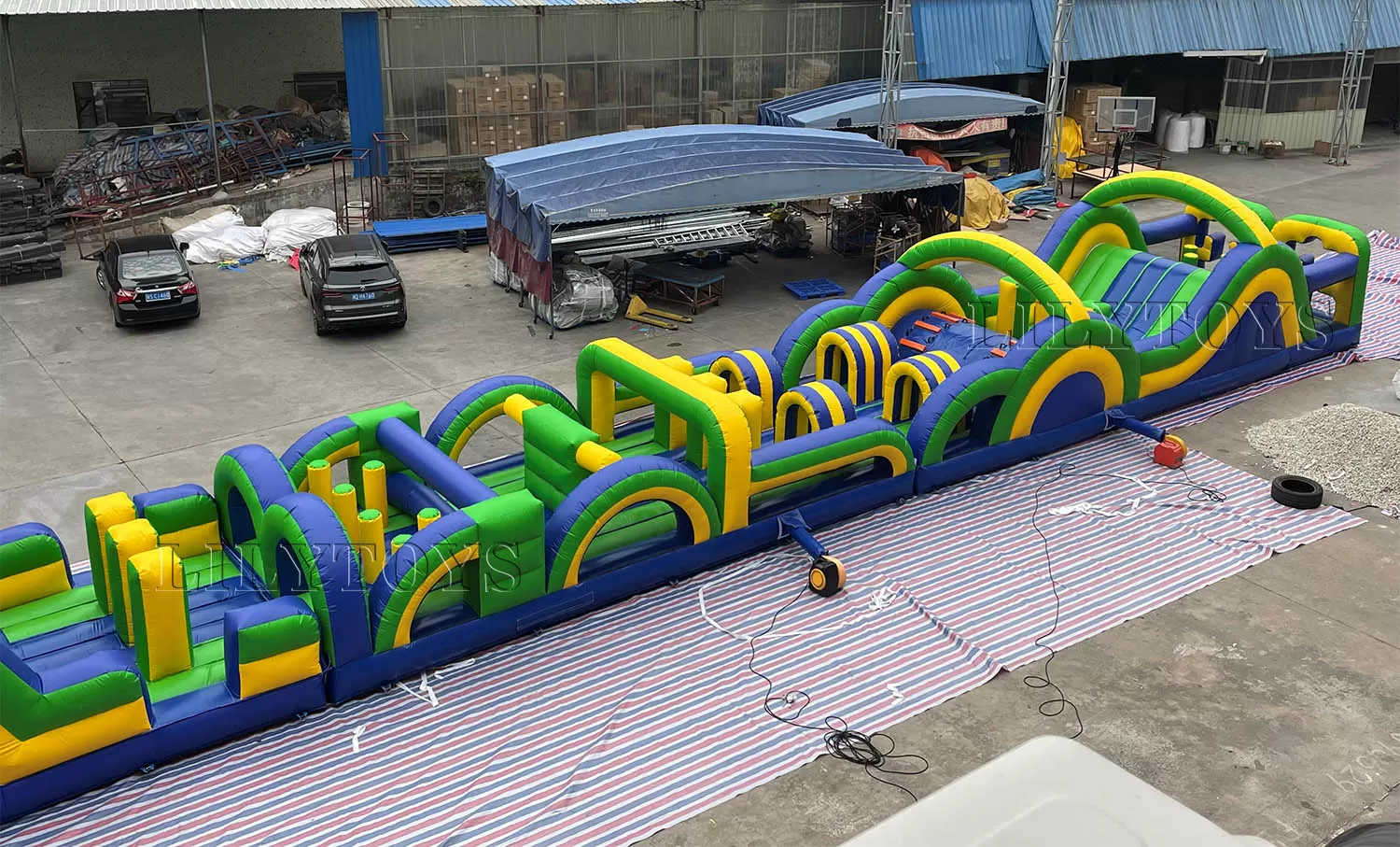 giant commercial inflatable circuit obstacle 5k inflatable obstacle course inflatable for adult