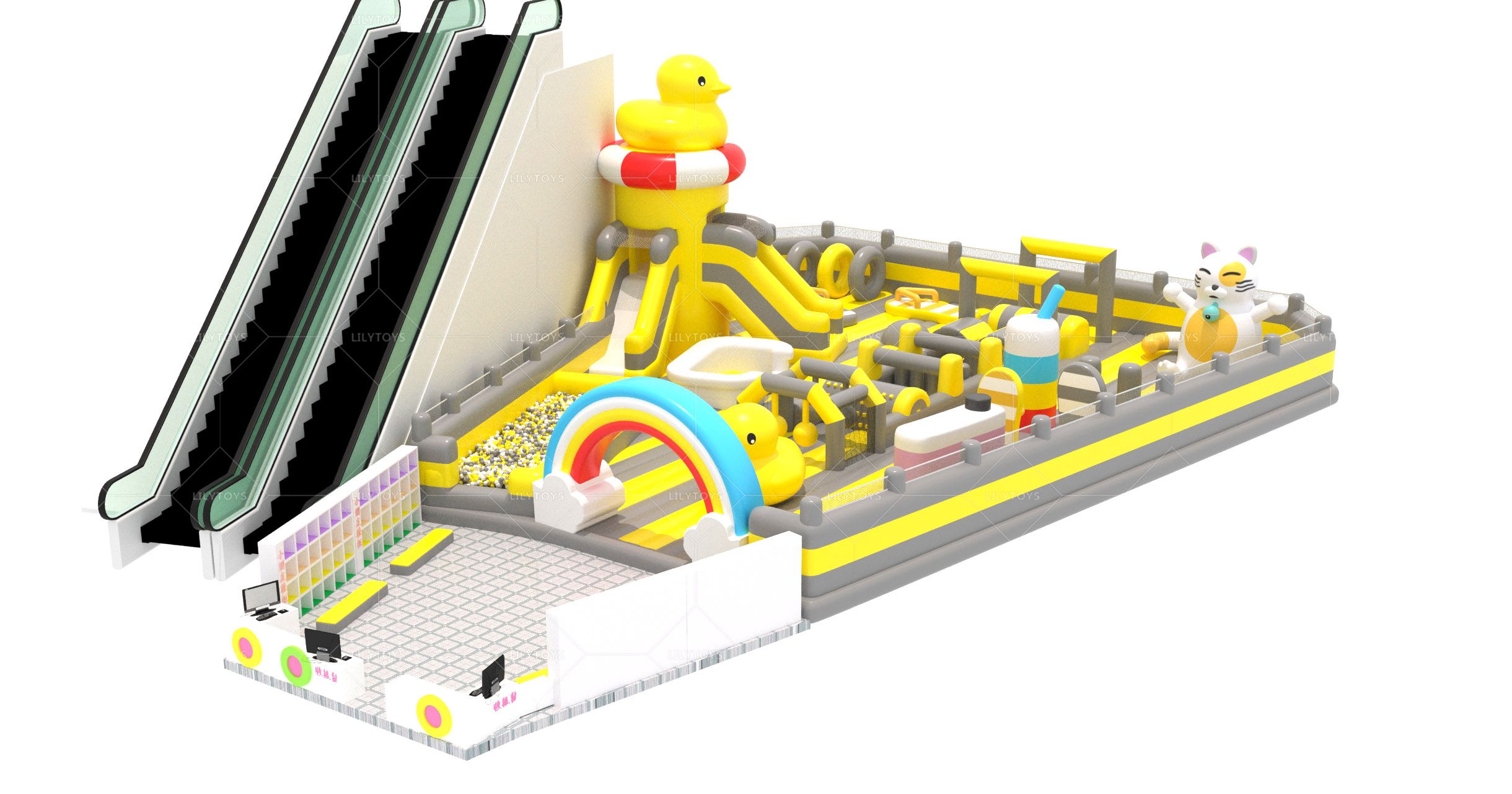 indoor playground inflatable sports theme park
