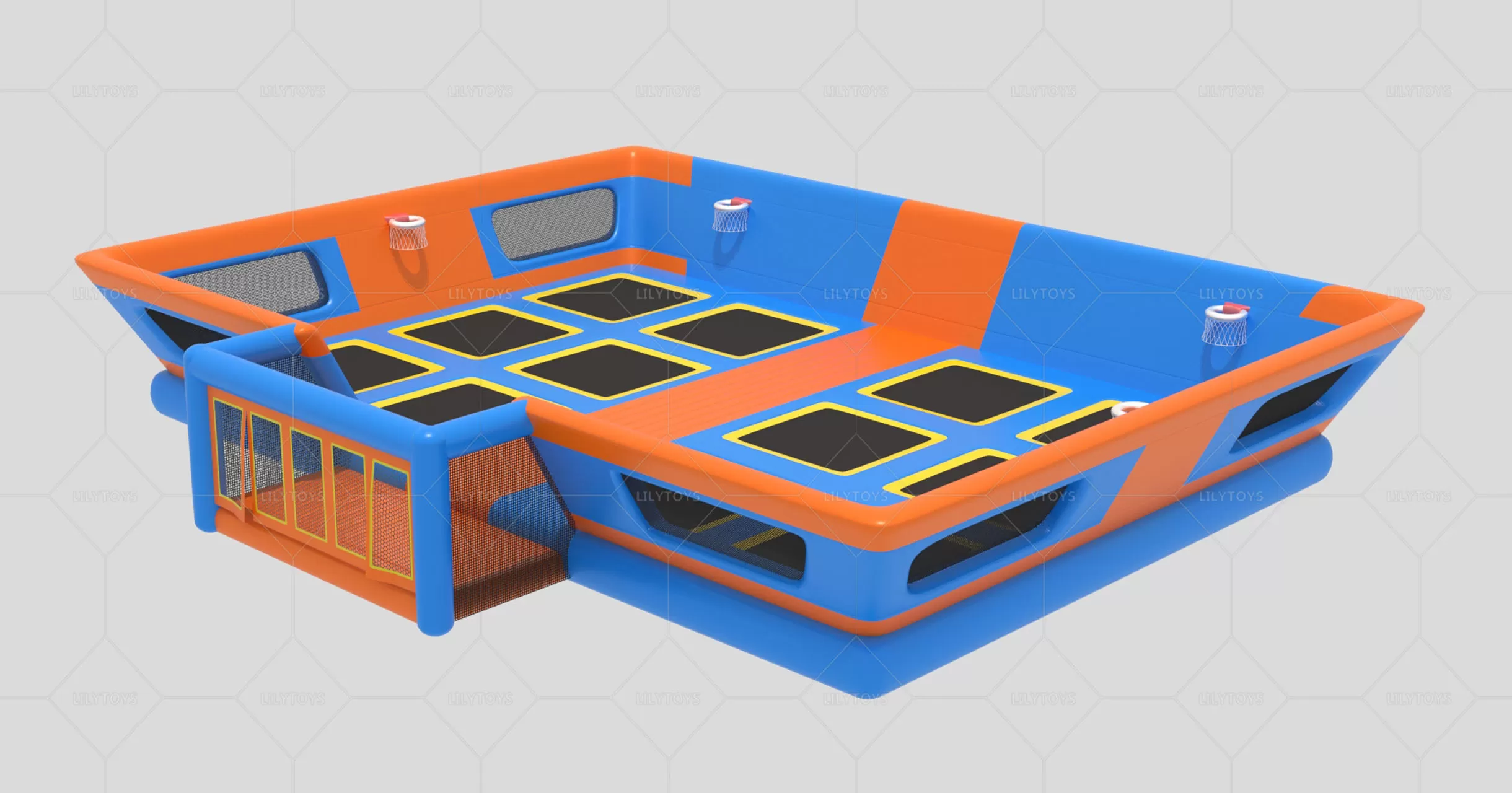 lilytoys airtight inflatable trampoline park