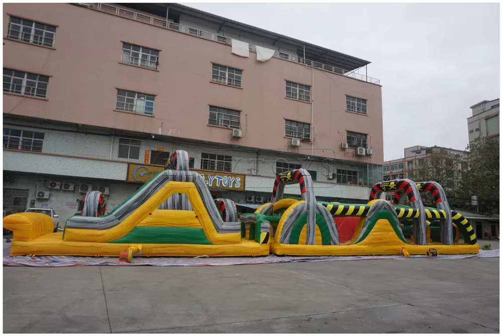 inflatable bounce house with slide inflatable obstacle course