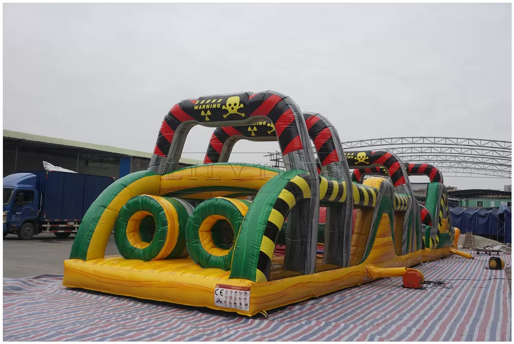 inflatable bounce house with slide inflatable obstacle course