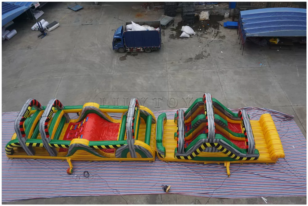 inflatable bounce house with slide inflatable obstacle course