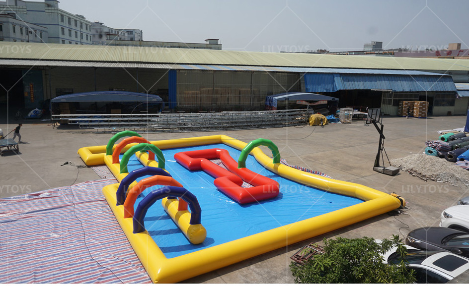 customized inflatable race pool for sale