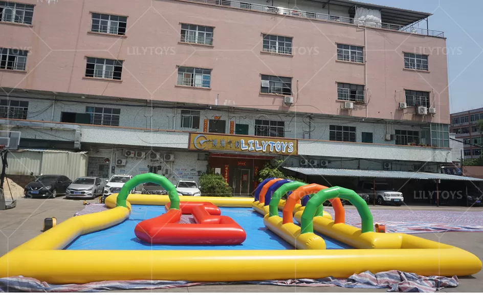 customized inflatable race pool for sale