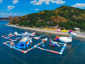 lake inflatable water park