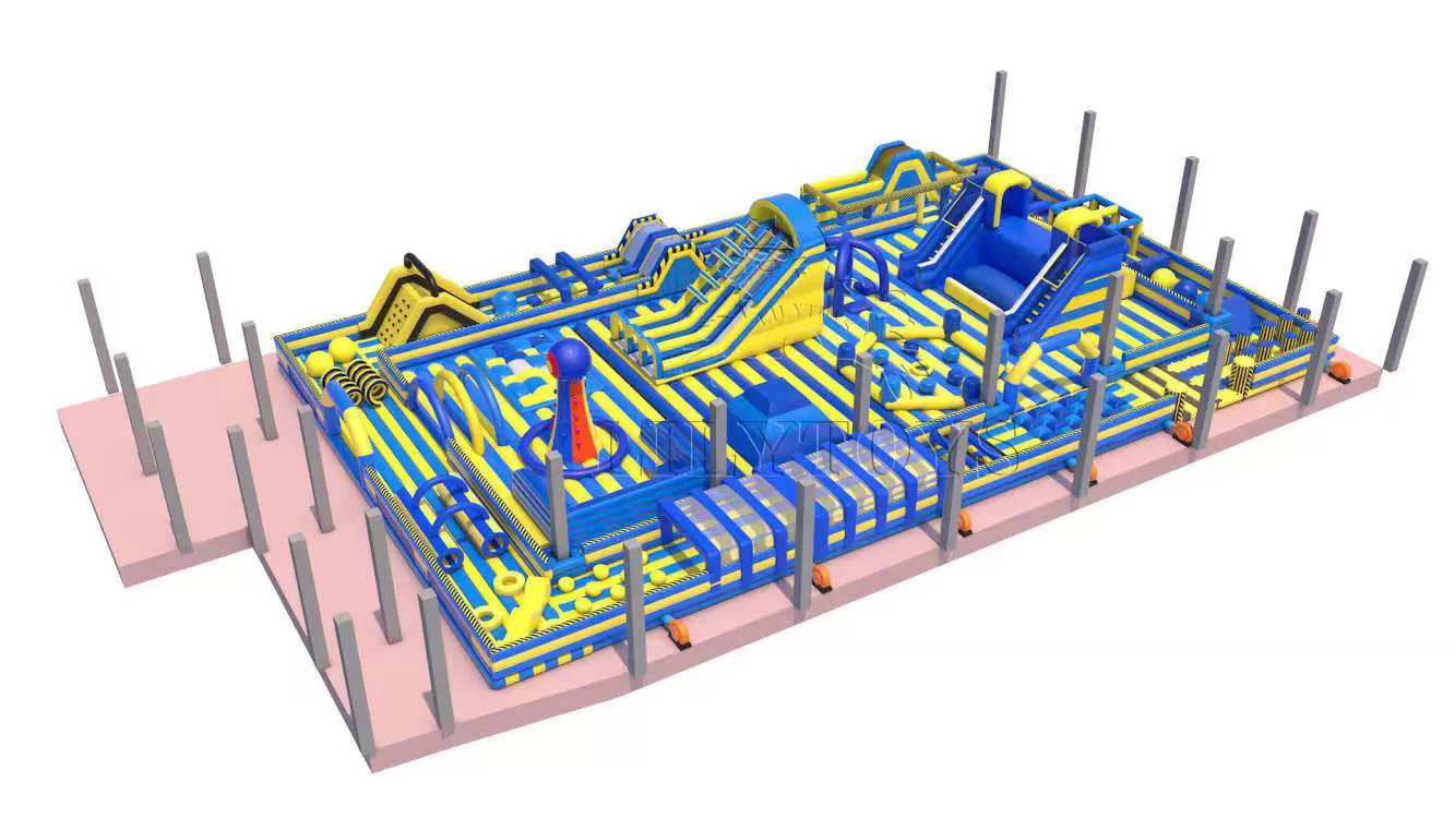 1400 square meters inflatable park inflatable theme park for indoor