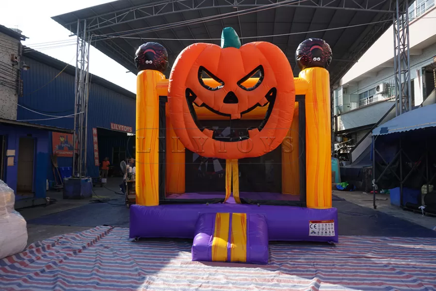 halloween pumpkin inflatable bounce house  jumping