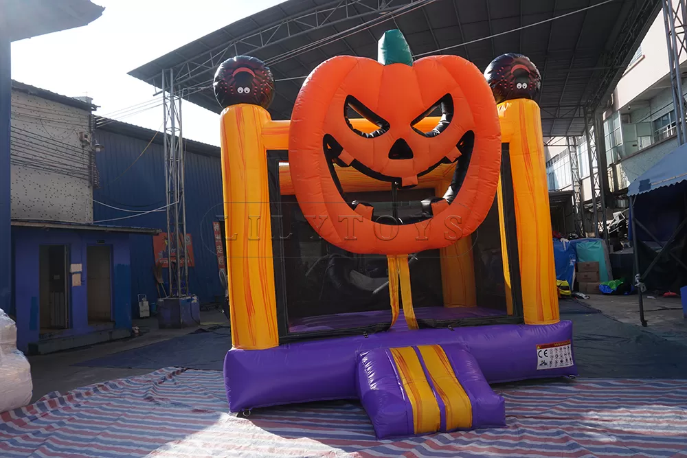 halloween pumpkin inflatable bounce house  jumping