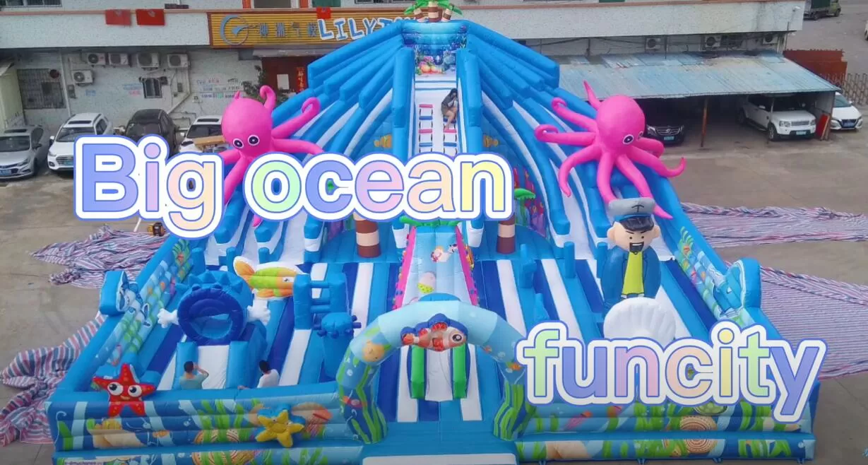 lilytoys giant huge inflatable ocean playground bouncy castle