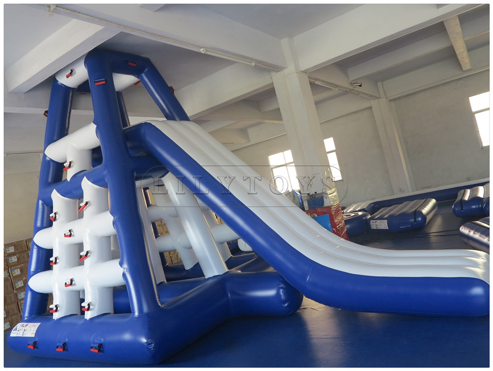 water park water climbing tower with slide