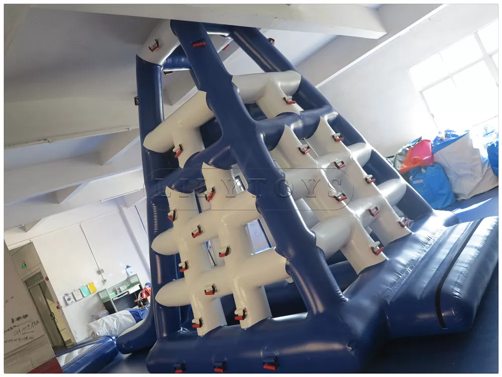 water park water climbing tower with slide