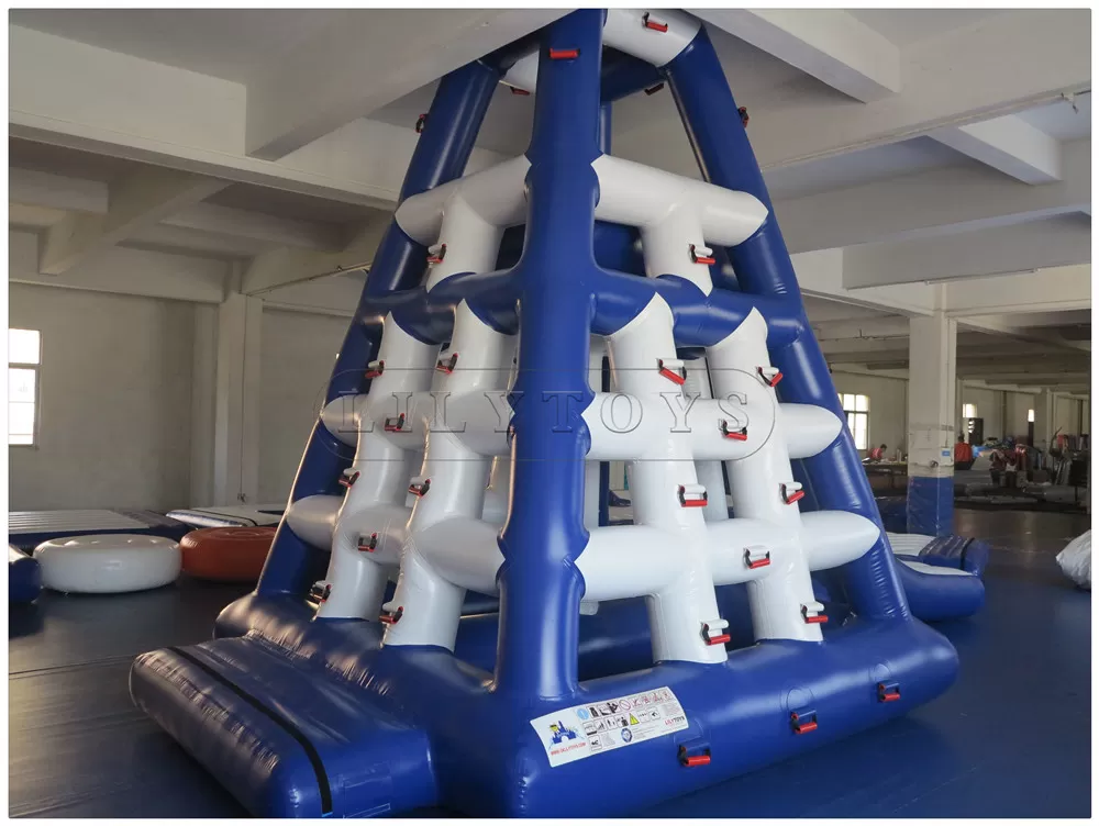 water park water climbing tower with slide