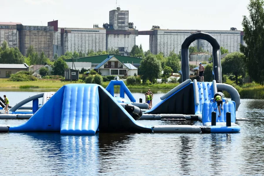 blue black aqua park for lake and sea