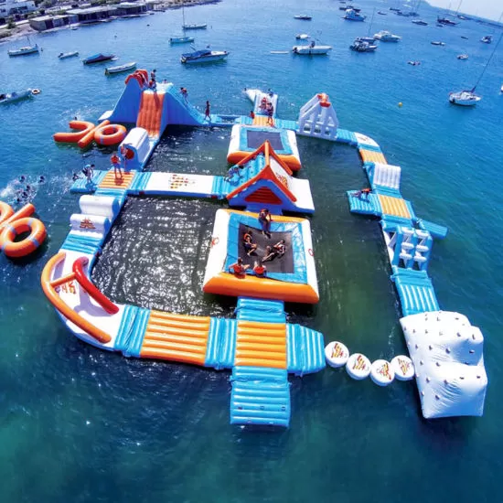 obstacle course aqua park inflatable park