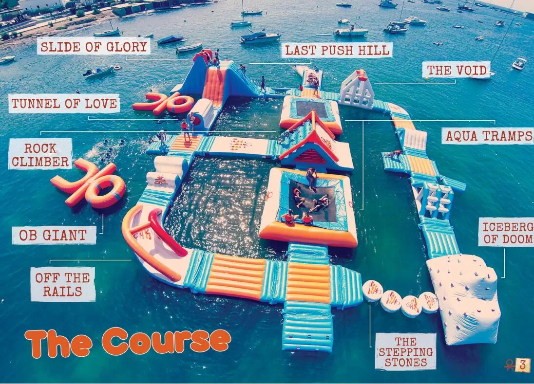 obstacle course aqua park inflatable park