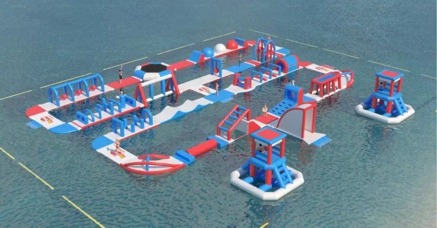 inflatable  water sports water race course