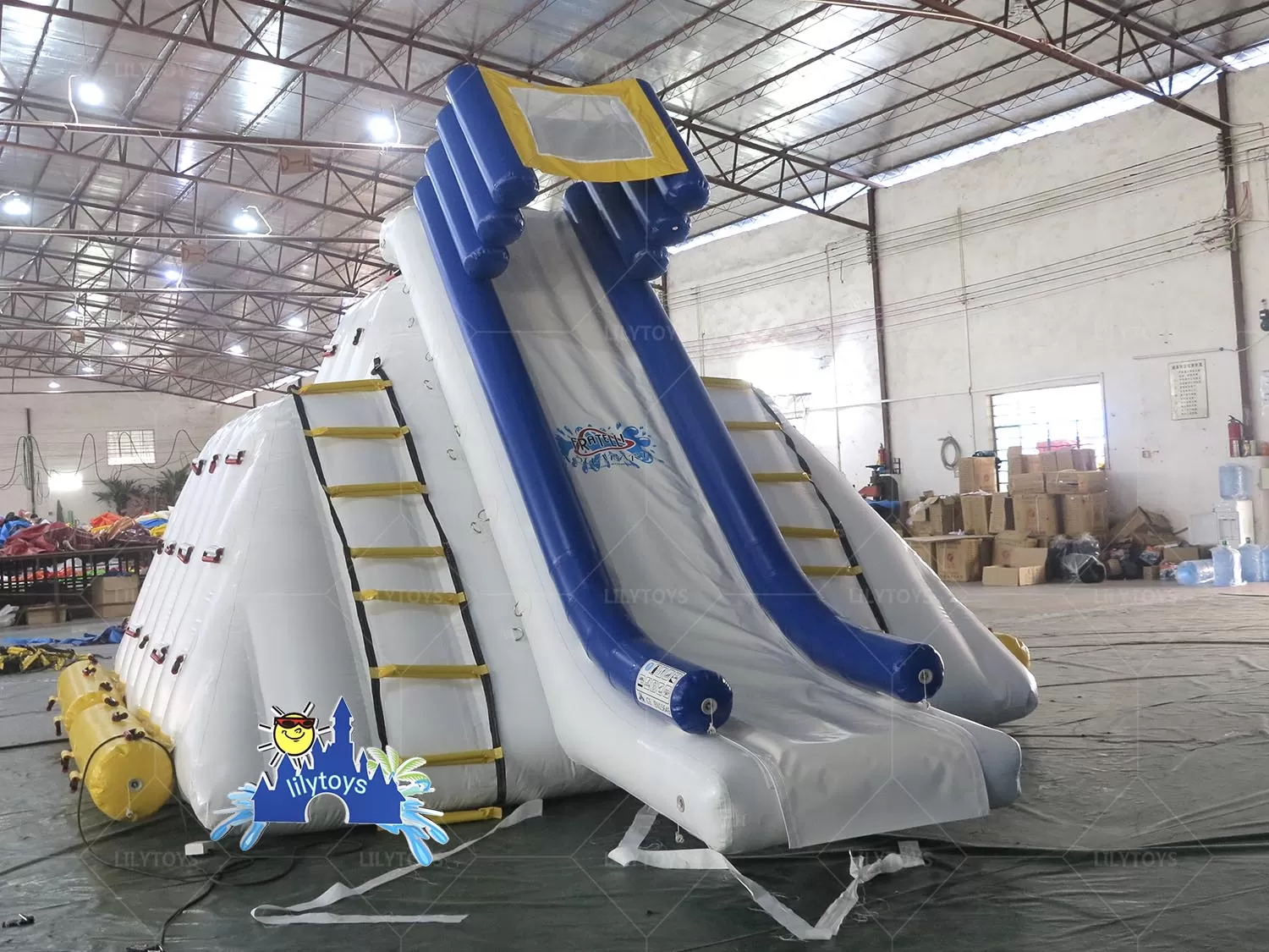 water  inflatable iceberg slide for aqua park
