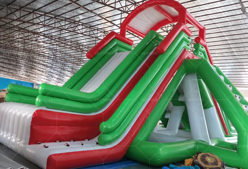 High water slide for aqua park