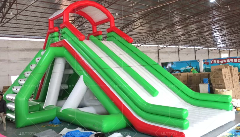 High water slide for aqua park