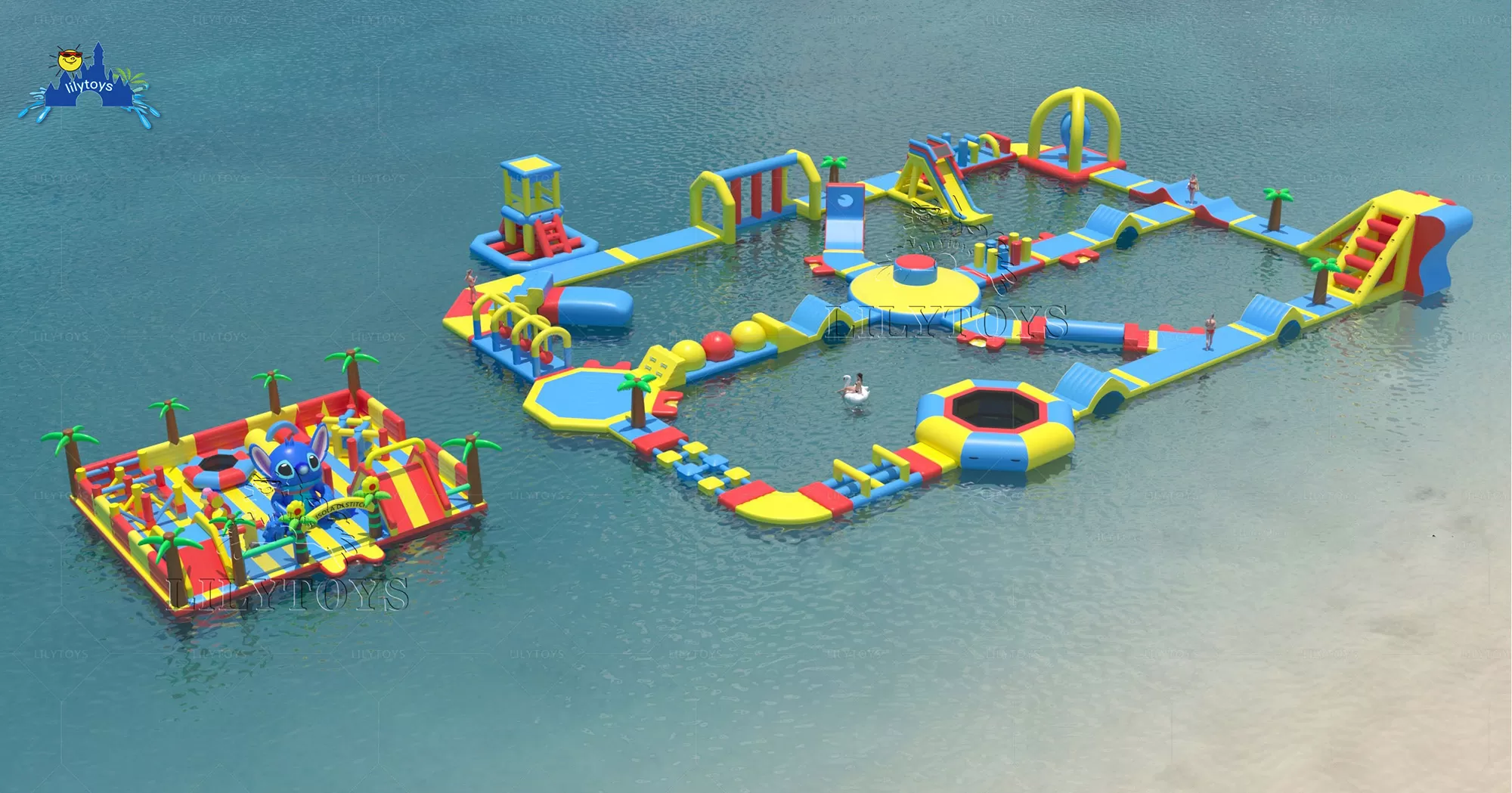 airtight inflatable water park playground for kids