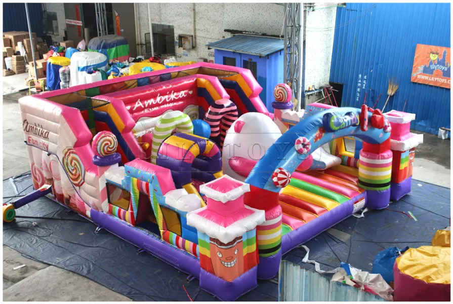 inflatable big playground funcity-24