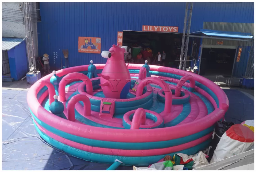 inflatable big playground funcity-29