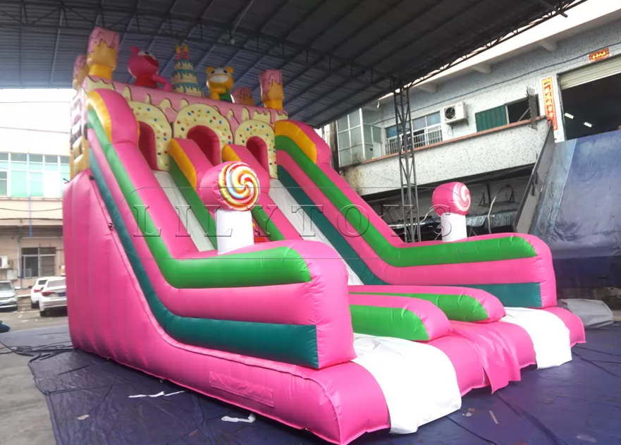 inflatable dry slide -18
