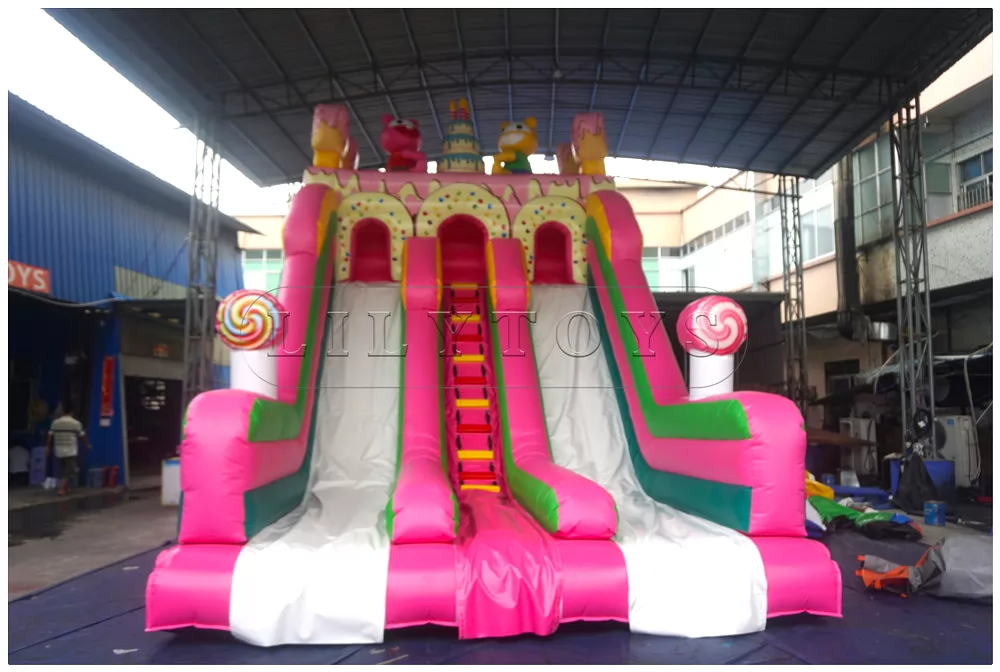 inflatable dry slide -18