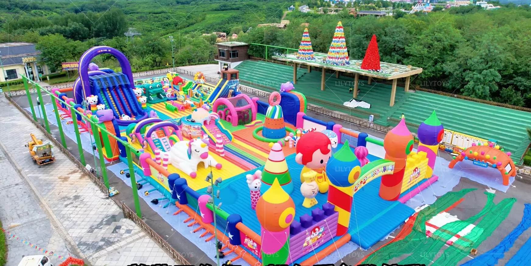 Lilytoys giant 3000 square meter  bounce house park