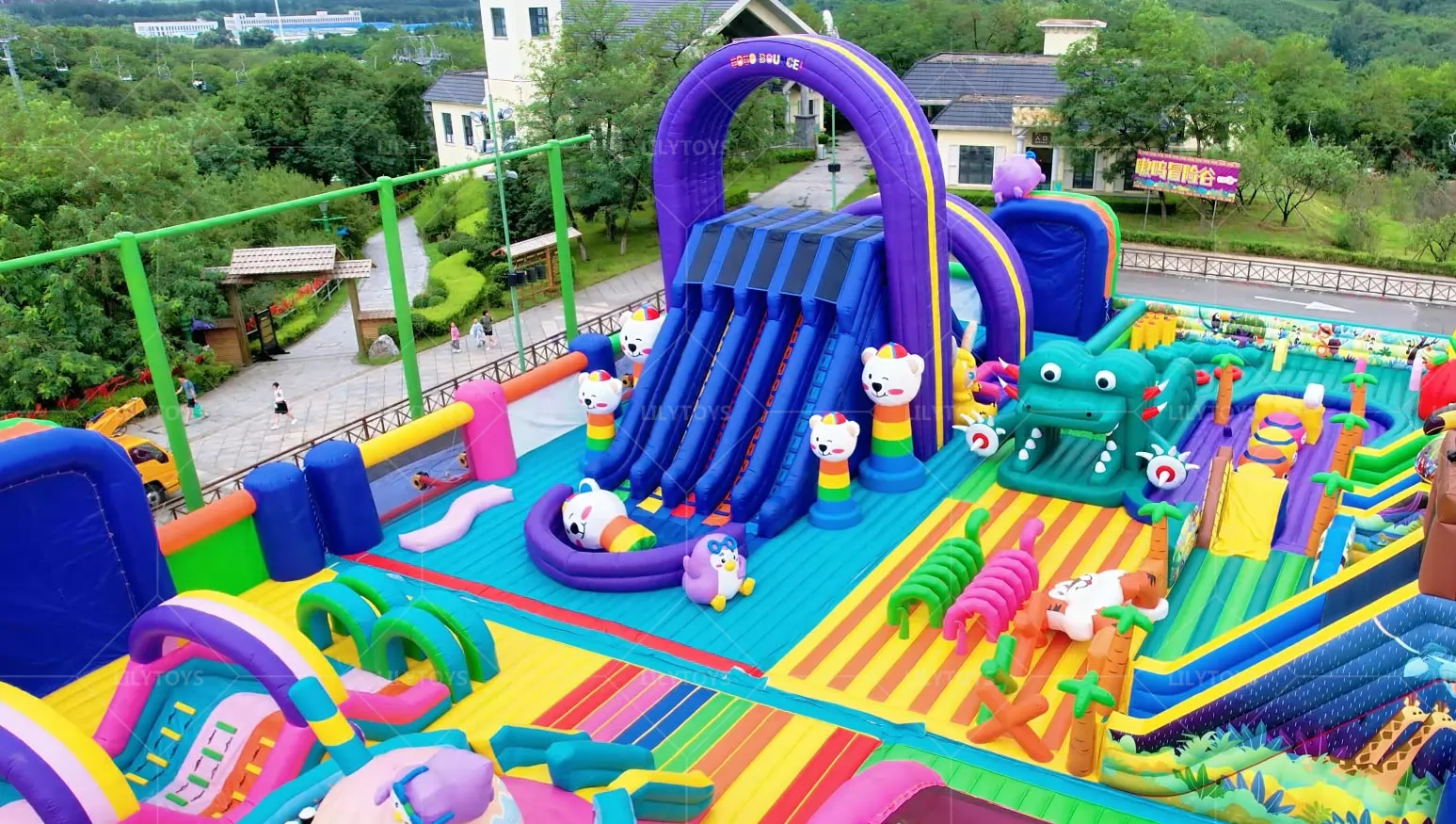 Lilytoys giant 3000 square meter  bounce house park