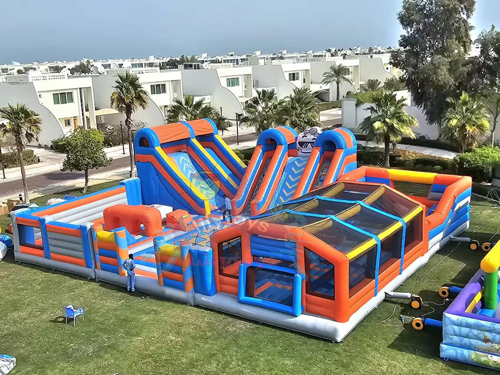 inflatable trampoline bounce park