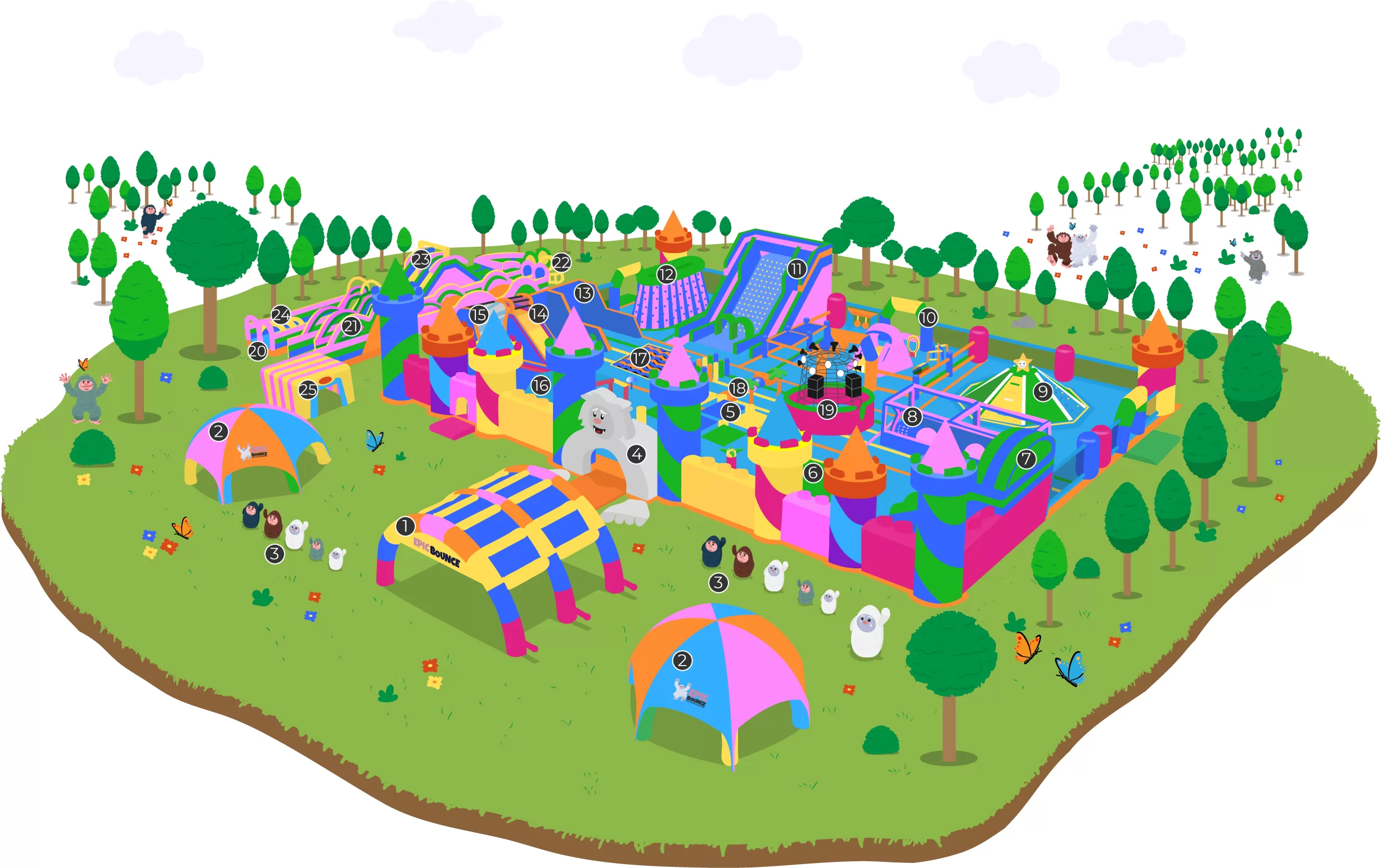 gaint inflatable bounce house bounce park
