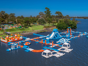 How to Set Up an Inflatable Water Park in the Sea