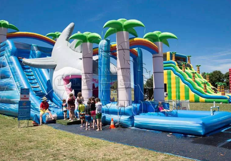 Inflatable Pool Water Slide Becomes Must-Have Backyard Hit This Season