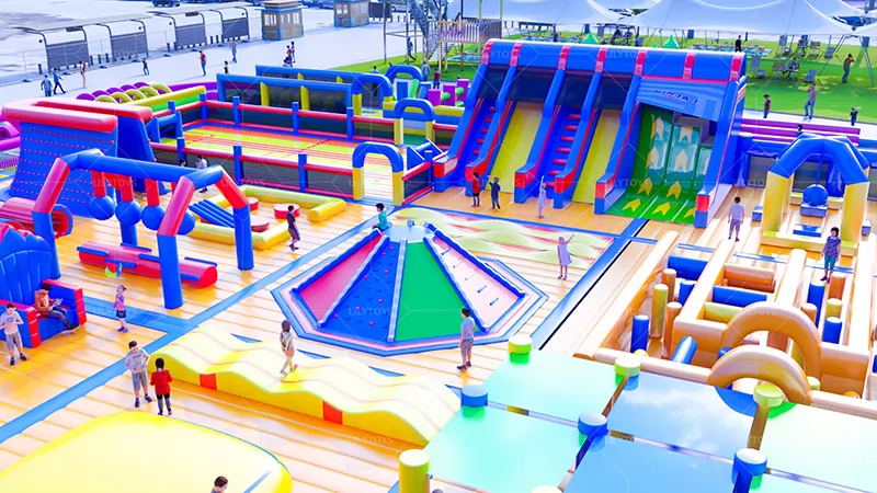 inflatable big park for spain 70m