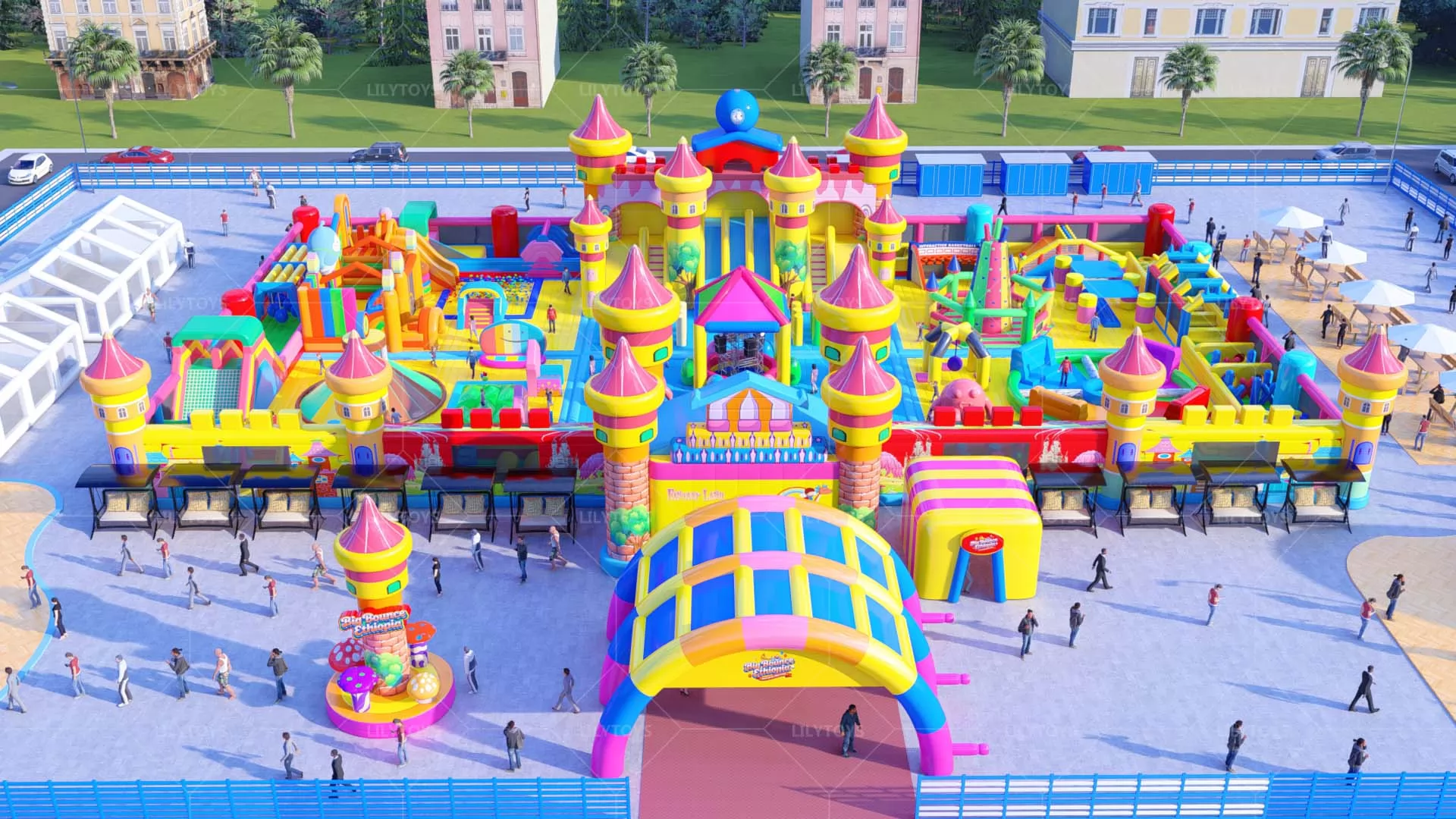 NEW  inflatable big castle park for outdoor
