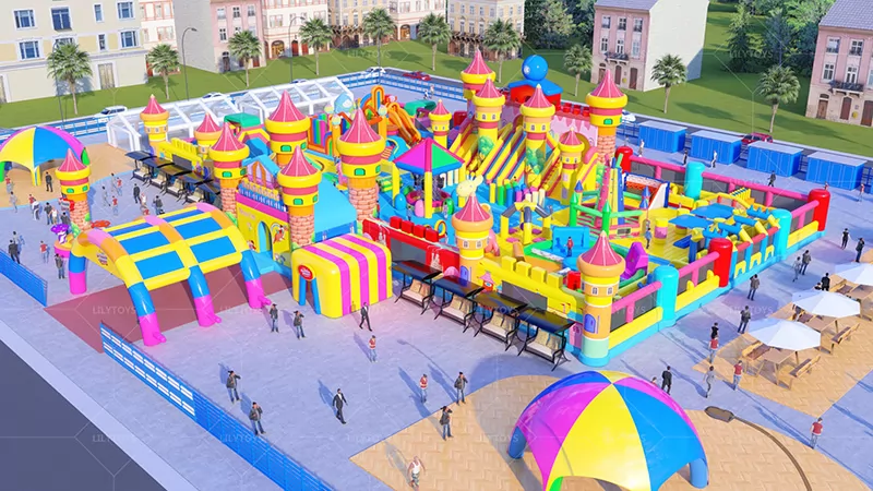 NEW  inflatable big castle park for outdoor