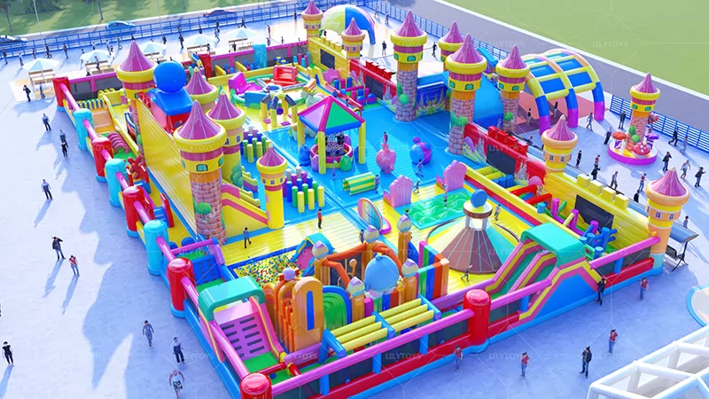 NEW  inflatable big castle park for outdoor