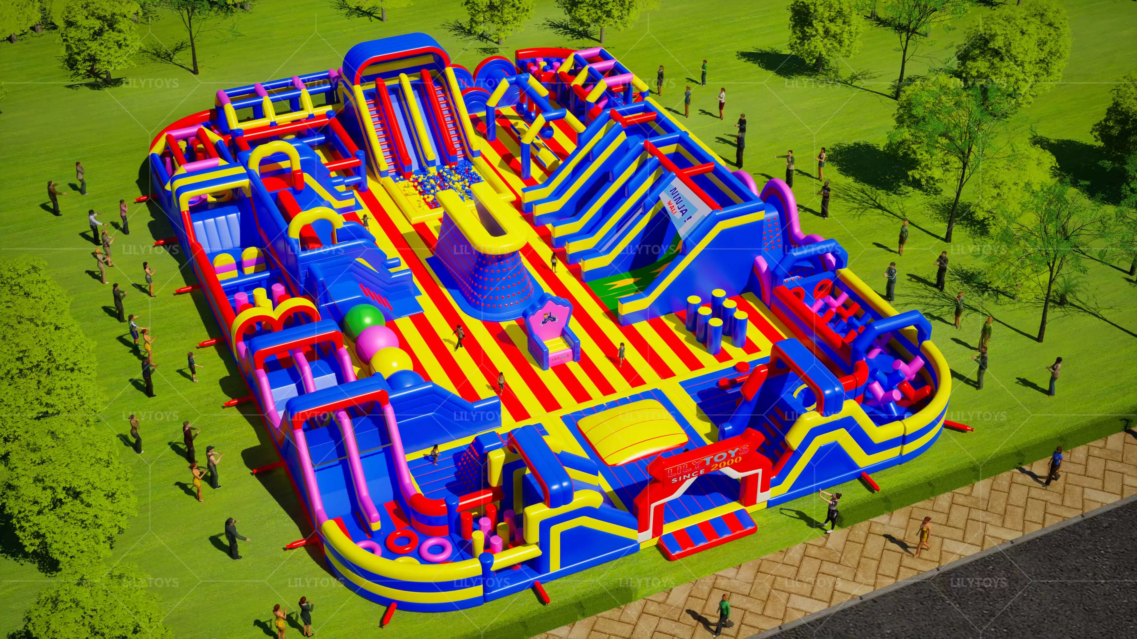 new inflatable theme park outdoor