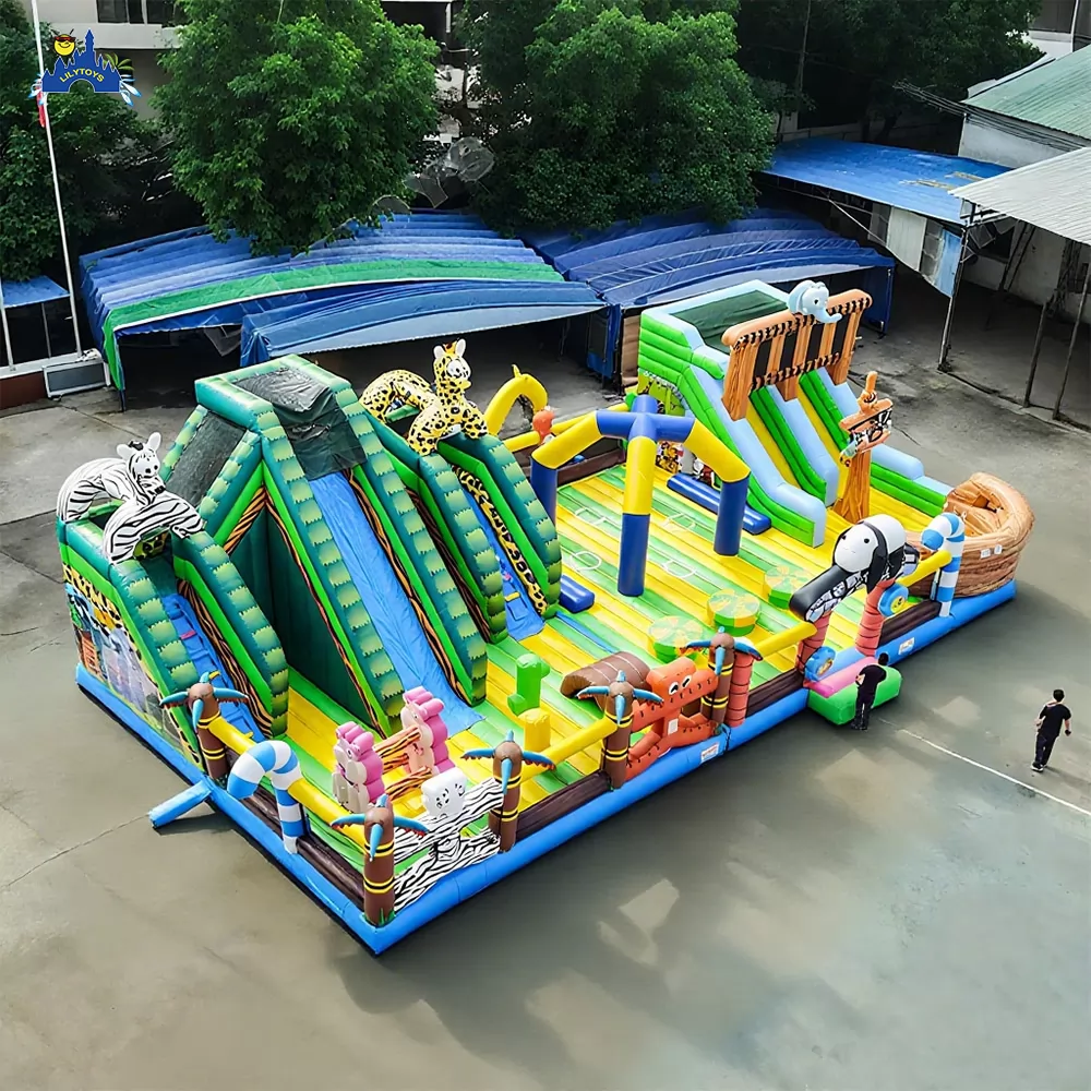 animal panada inflatable slide playground park