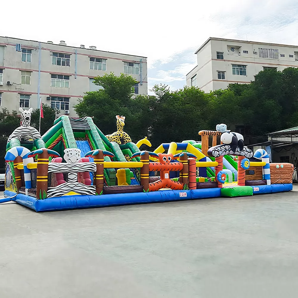 animal panada inflatable slide playground park