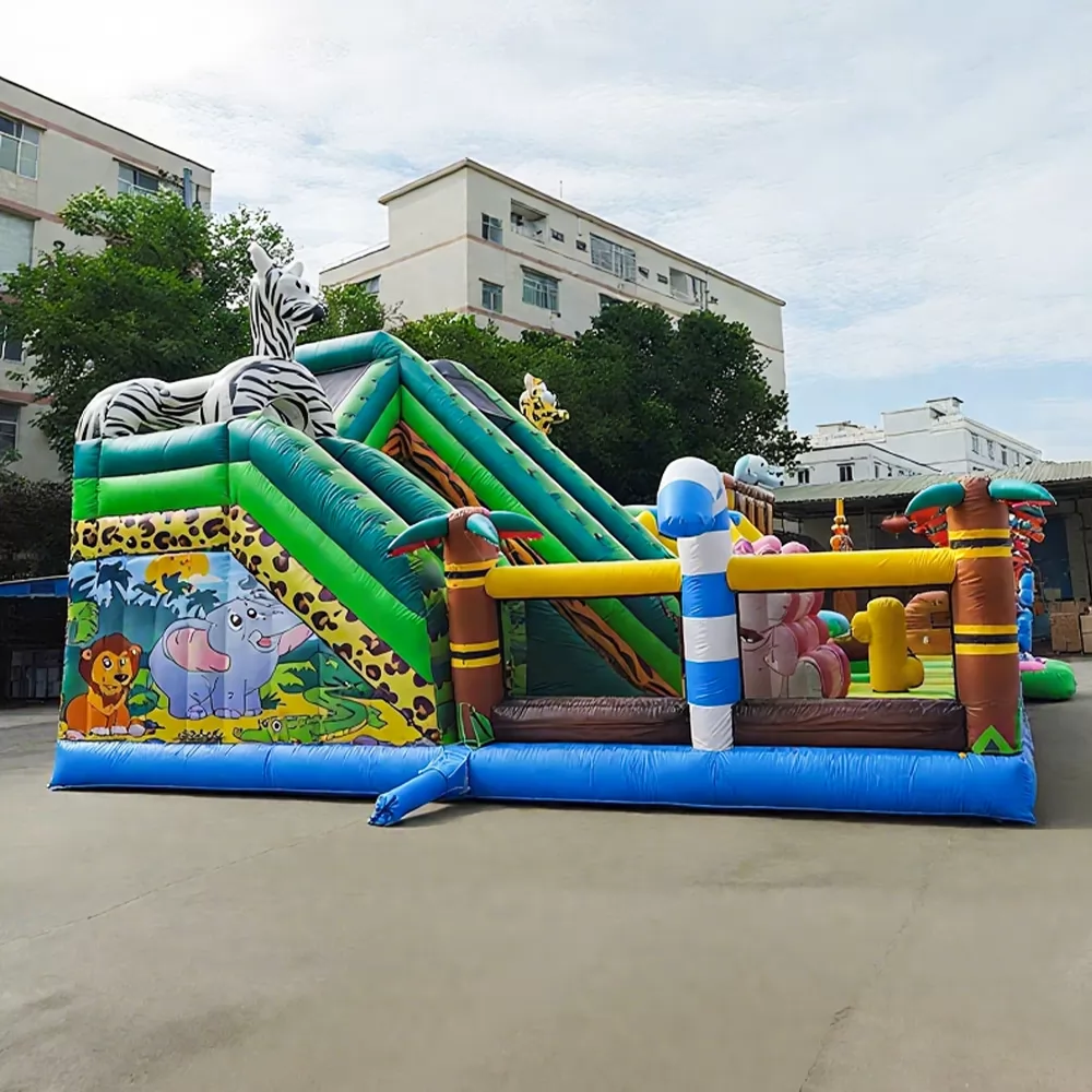 animal panada inflatable slide playground park