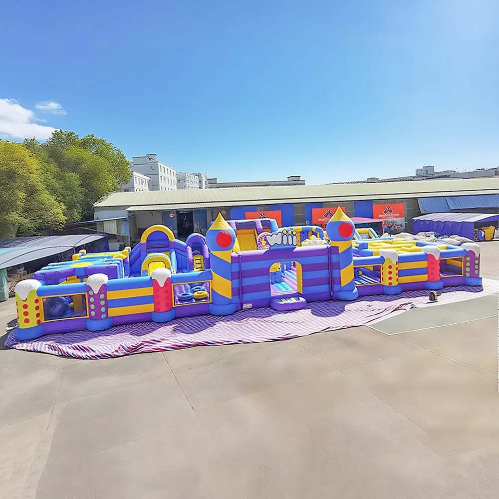 customized  indoor purple inflatable bouncy castle