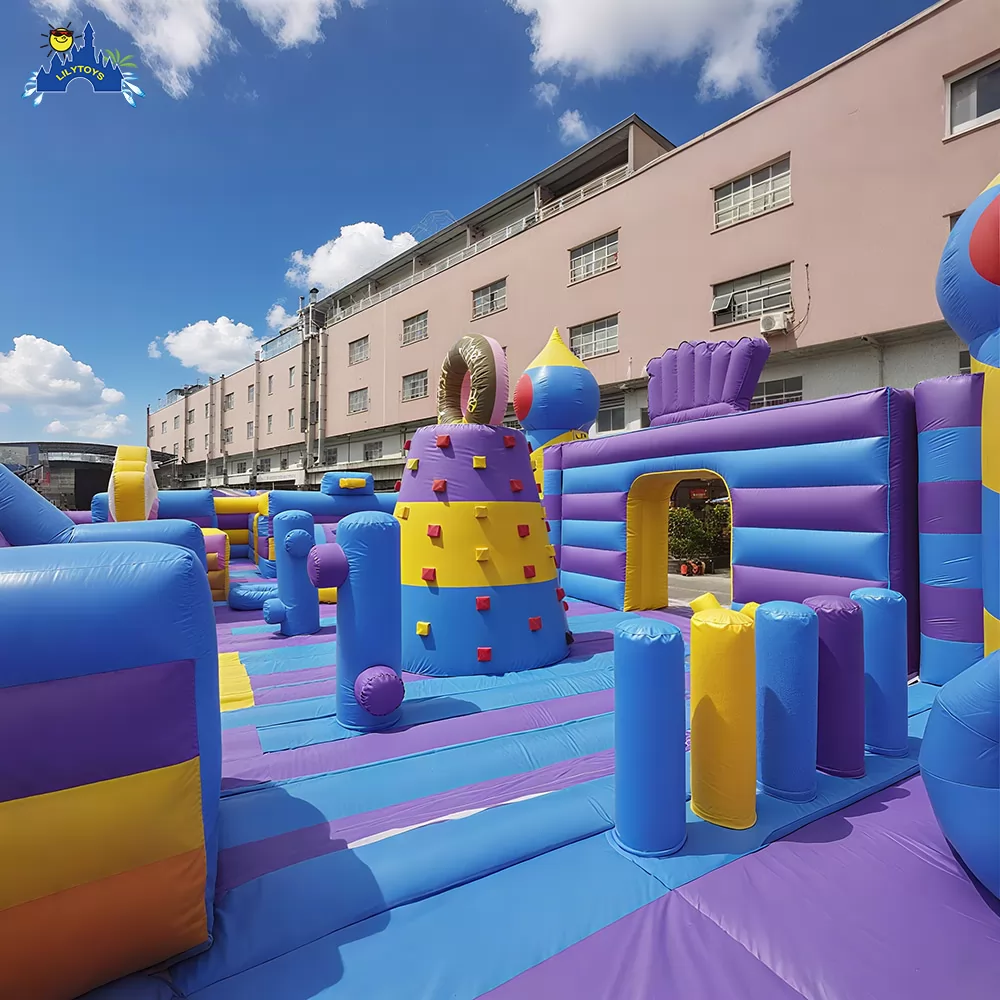 customized  indoor purple inflatable bouncy castle