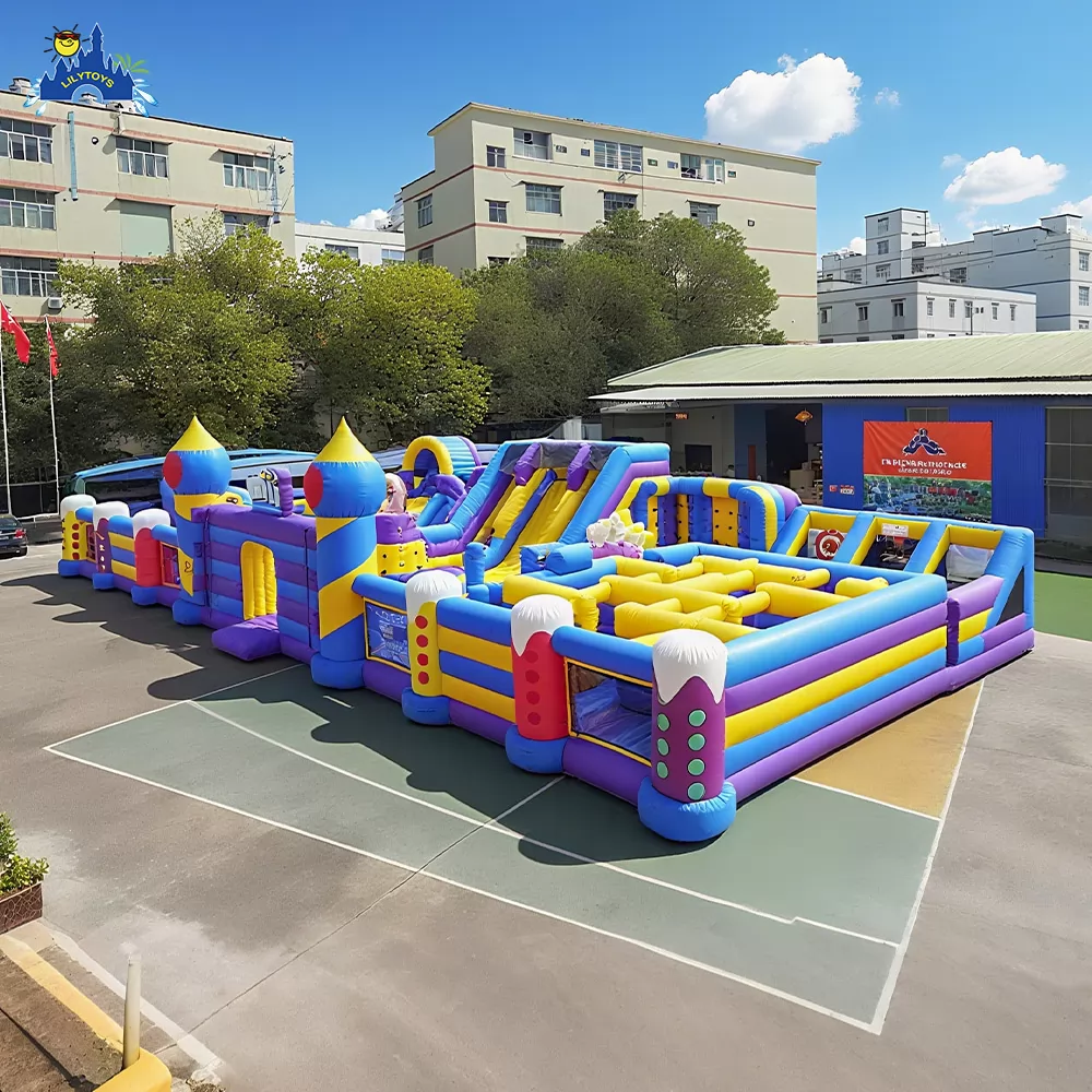 customized  indoor purple inflatable bouncy castle
