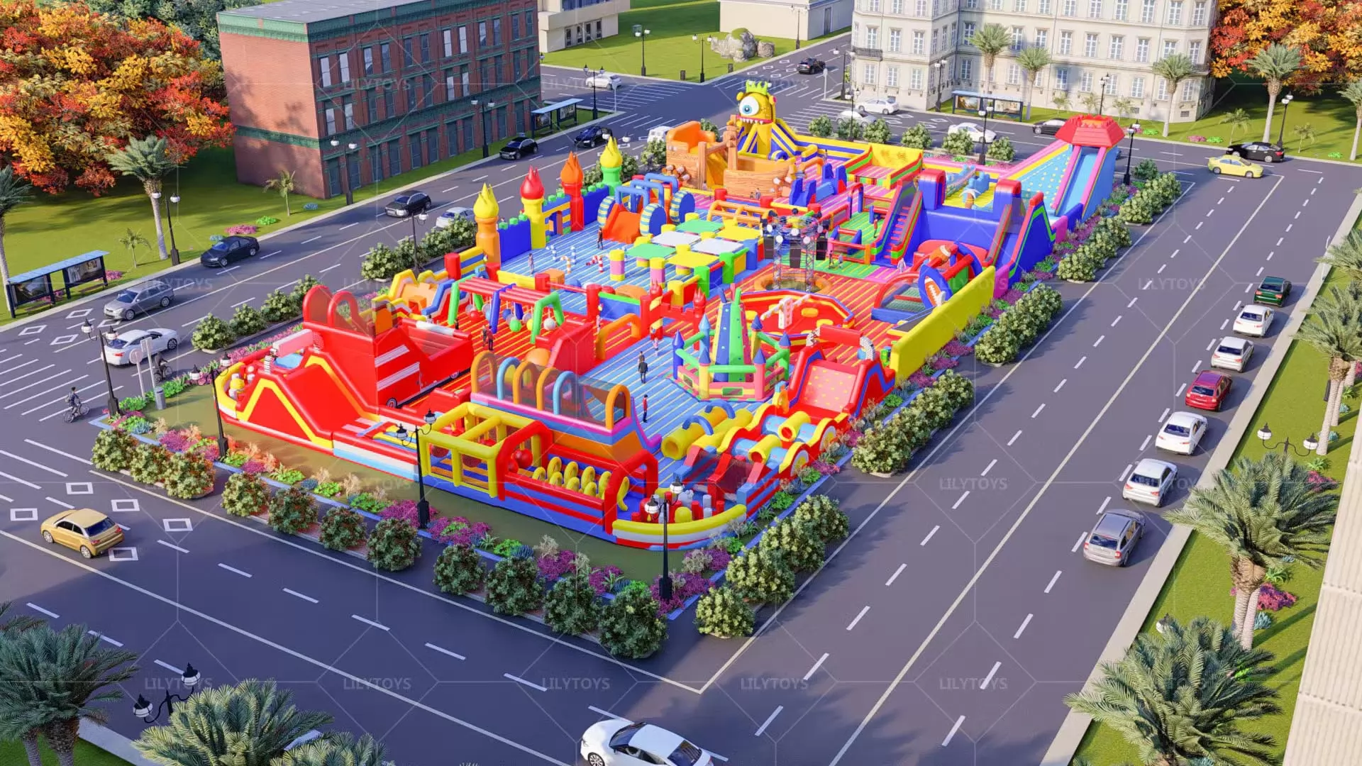 inflatable playground