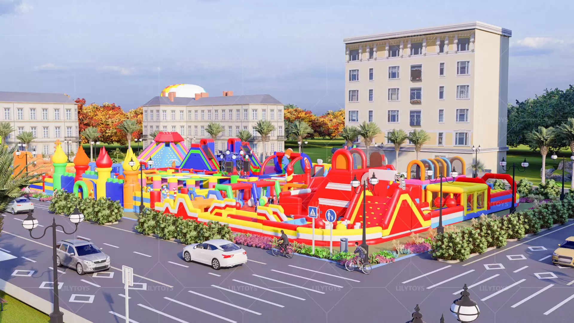 inflatable playground