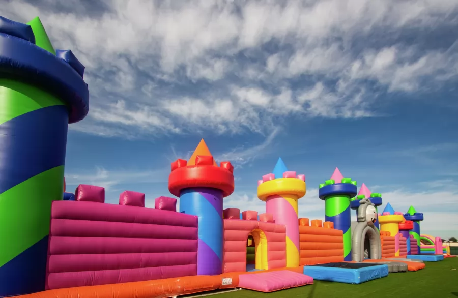 monster multifun inflatable trampoline theme park